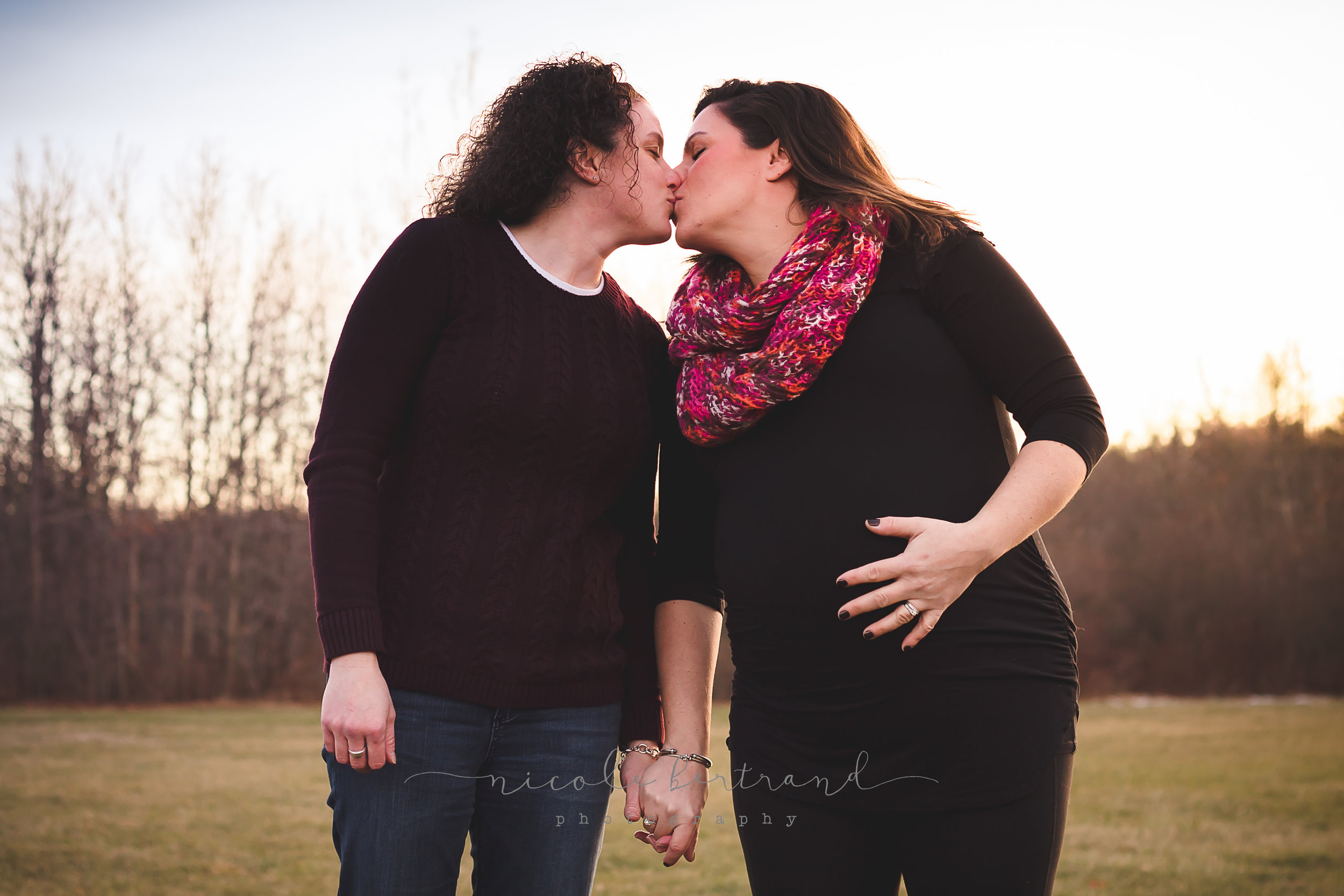 LGBTQ maternity couple pregnancy photo